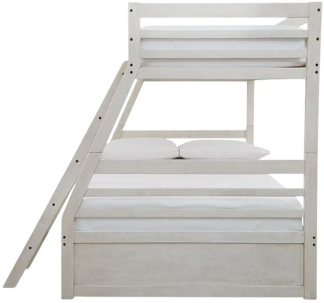 Signature Design by Ashley® Robbinsdale Antique White Twin/Full Bunk Bed-4