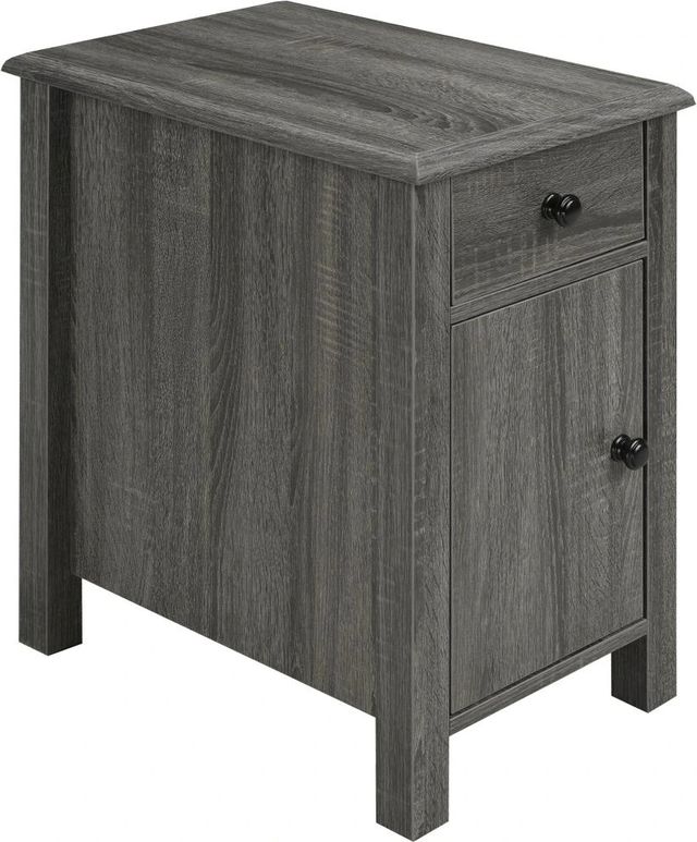 Brassex Inc. Grey Accent Table-0