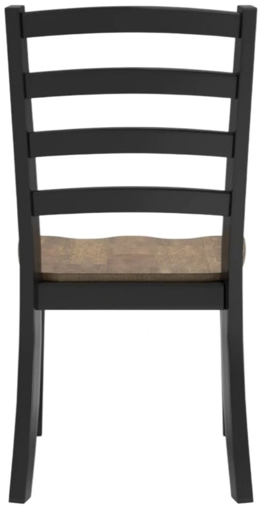 Signature Design by Ashley® Wildenauer Black/Brown Dining Side Chair-3
