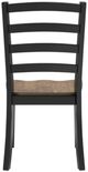 Signature Design by Ashley® Wildenauer Black/Brown Dining Side Chair-3