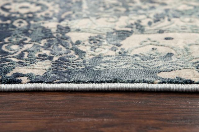 Rizzy Home Chelsea Gray/Teal 9' x 12' Rug-1