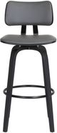 Armen Living Pico Black/Gray Swivel Bar Stool-3