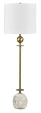 Crestview Collection Camille White Buffet Lamp with Gold Accent-0