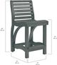 C R Plastics St. Tropez Beige Counter Stool-3