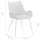 Armen Living Avery Gold/Teal Dining Room Chair-4
