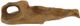 A & B Home Brown Teak Leaf Tray-1