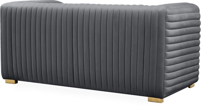 Meridian Furniture Ravish Grey Velvet Loveseat-3