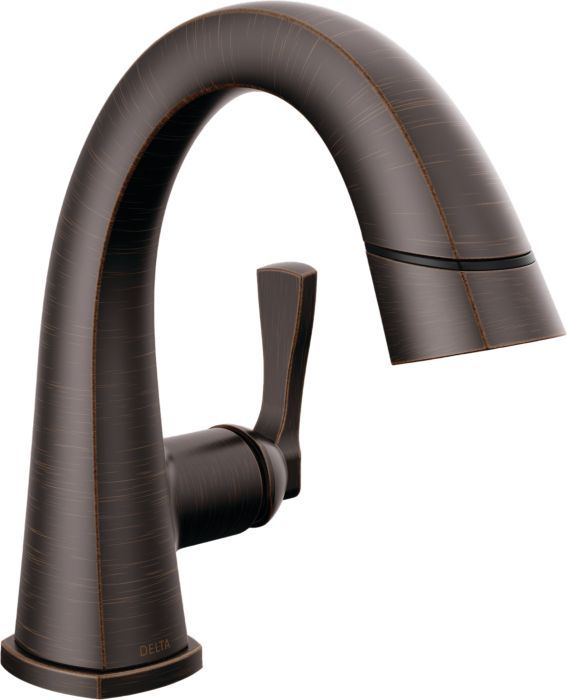 Delta Stryke® Venetian Bronze Single Lever Handle Pull Down Bathroom Faucet-0