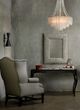 Currey & Company Vintner Blanc Contemporary Silver Leaf/Opaque White Chandelier-2