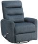 New Classic® Home Furnishings Takami Blue Manual Swivel Recliner-0