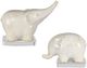 Uttermost® Kyan 2-Piece Ombre/Light Antique Sand Ceramic Elephant Sculptures-1