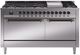 Ilve® Nostalgie II Series 60" Stainless Steel Pro Style Dual Fuel Range-0