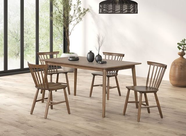 Furniture of America® Beale 2-Piece Walnut Dining Side Chair Set-1