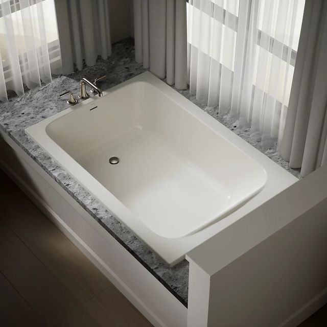 KOHLER® Avec® Biscuit 60" x 42" Drop-In Bath-3