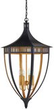 Currey & Company Bunny Williams Gold/Satin Black Wycombe Lantern-1