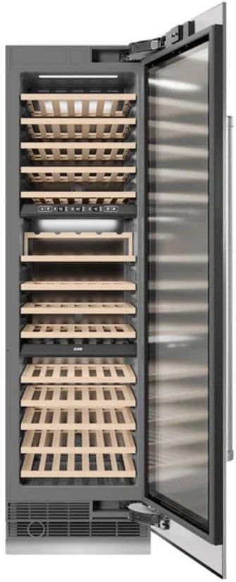 ZLINE 24" 12.4 Cu. Ft. Stainless Steel Triple Zone Column Wine Cooler-1