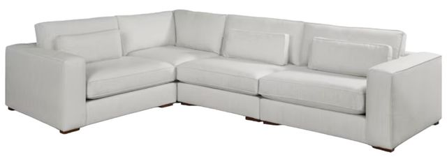 Bassett® Furniture Customizable Moby 4-Piece Track Arm L-Shaped Corner Sectional-0