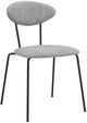 Armen Living Neo 2-Piece Black/Gray Dining Side Chair Set-2