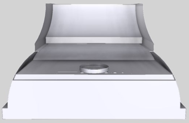 Vent-A-Hood® Designer Series 48" White Wall Mounted Range Hood-2