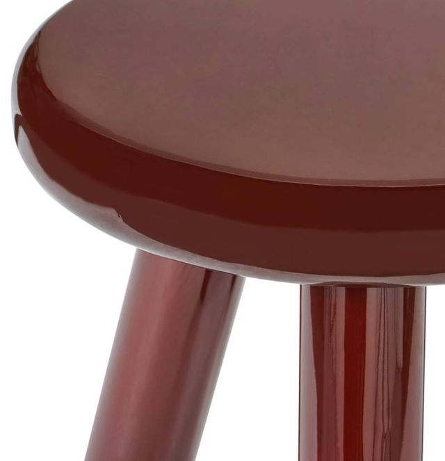 Moe's Home Collection Joy Deep Red Lacquer Accent Table-3