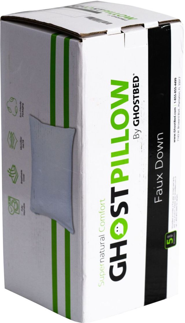 GhostBed® GhostPillow Faux Down Microfiber Memory Foam Queen Bed Pillow-3
