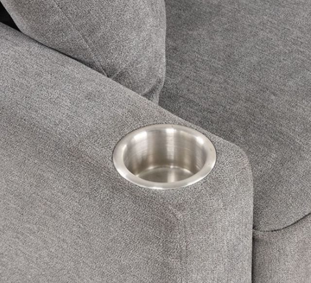 Furniture of America® Kendal Gray Sleeper Sofa-3