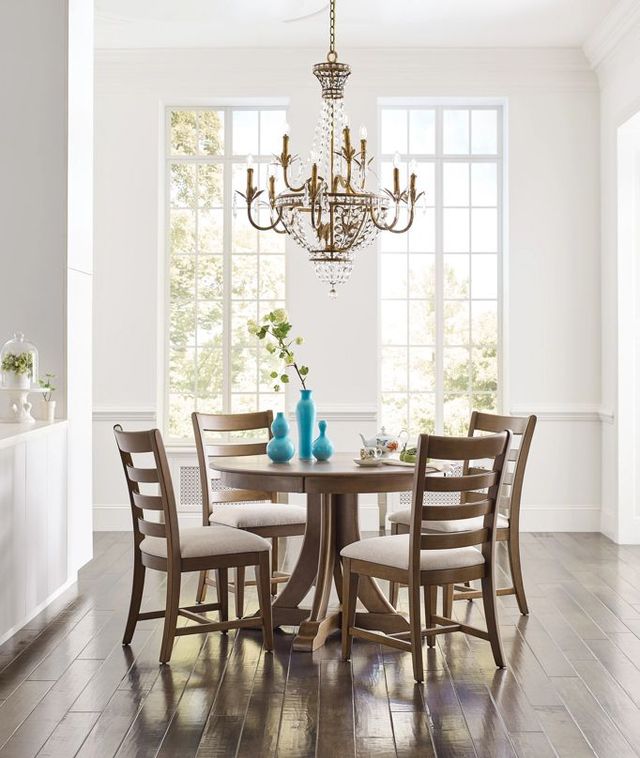 Kincaid® Kafe Latte 44" Round Quad Dining Table-2