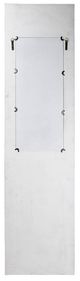 A & B Home Distressed White 76" Wall Mirror-3
