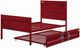ACME Furniture Cargo Red Twin Panel Bed-3