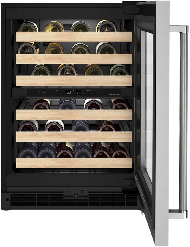 KitchenAid® 24" Stainless Steel Wine Cooler-5
