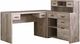 Monarch Specialties Inc. Taupe Reclaimed wood L/R Facing Corner Computer Desk-0