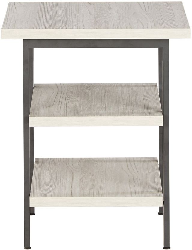Signature Design by Ashley® Bayflynn 2-Piece Whitewash End Table with Gray Framework -2