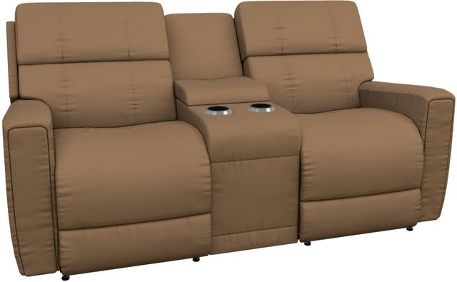 La-Z-Boy® Apollo Camel Power Reclining Loveseat with Console, Headrest, and Lumbar-0