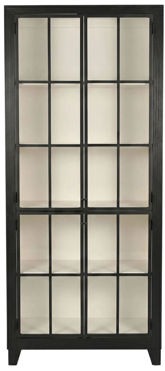Sunny Designs™ Ryan Umbra/White Tall Accent Cabinet-2