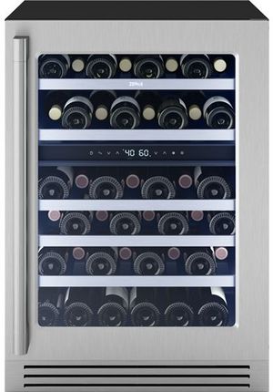 Zephyr Presrv™ 24" 5.2 Cu. Ft. Stainless Steel Pro Dual Zone Wine Cooler