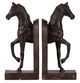 A & B Home Dark Bronze Trotting Horse Bookends-2
