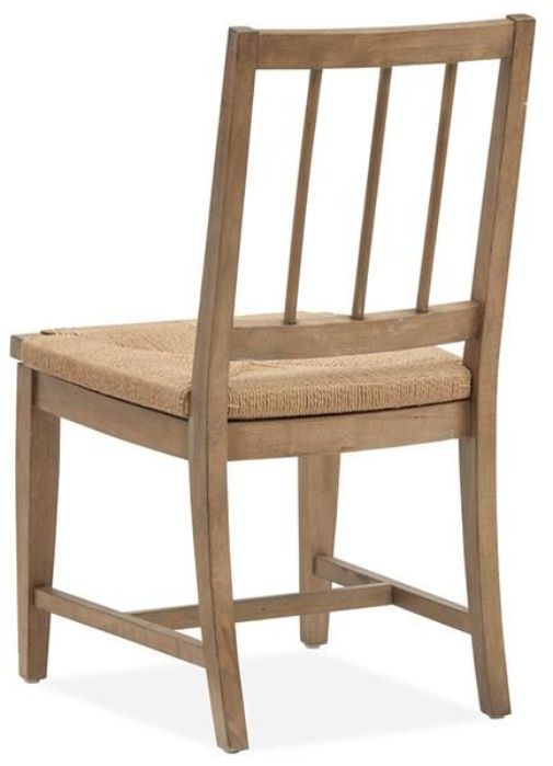 Magnussen Home® Lindon Belgian Wheat Dining Side Chair with Paper Cord Seat-2