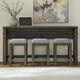 Liberty Furniture Cascade Falls 4-Piece Gray Mist/Satin Espresso Counter Dining Set-1