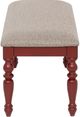 Powell® Trimble Beige/Red Bench-4