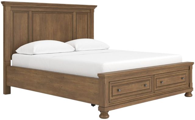 Signature Design by Ashley® Vandenmore Medium Brown California King Storage Panel Bed-1