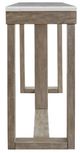 Signature Design by Ashley® Loyaska Ivory Sofa Table with Brown Base -2