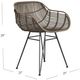 Bassett Mirror Ryanne 2-Piece Brown Dining Arm Chair-5