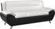 Brassex Inc. Riley White/Black Sofa-0