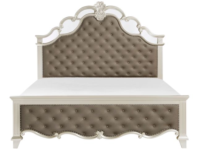 Mazin Furniture Ever Champagne Eastern King Panel Bed-1