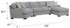 Emerald Home Analiese 3-Piece Light Gray Right-Arm Facing Sectional and Chaise-2
