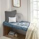 Olliix by Intelligent Design Aqua Azza Poly Chenille Square Floor Pillow Cushion-4