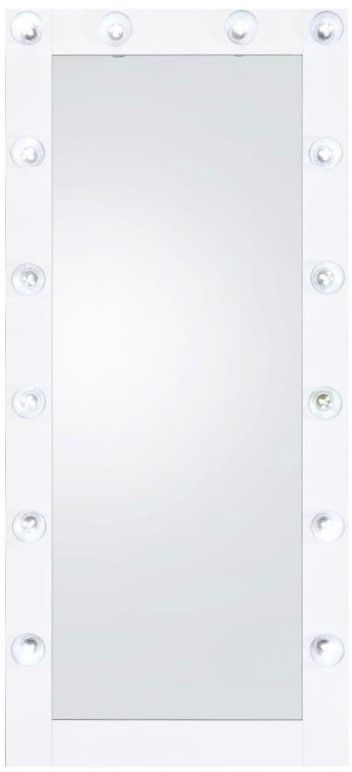 Coaster® Zayan Glossy White Floor Mirror-2