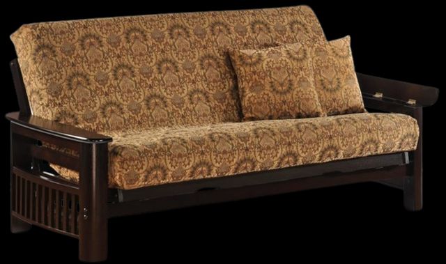 Night & Day Furniture™ Portofino Dark Chocolate Queen Futon Bed Frame-0