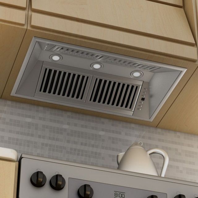 ZLINE 34" Stainless Steel Ducted Island Mount Insert Range Hood -1