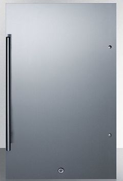 Summit® 19" 3.1 Cu. Ft. Stainless Steel Compact Refrigerator